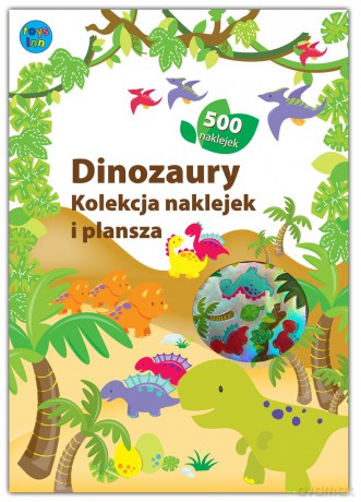 Dinozaury. Kolekcja naklejek i plansza