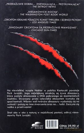 Jurassic Park. Park Jurajski - Michael Crichton [KSIĄŻKA]