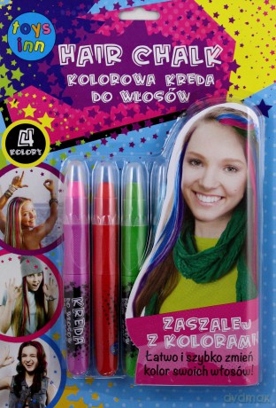 Kreda do włosów kolory podstawowe