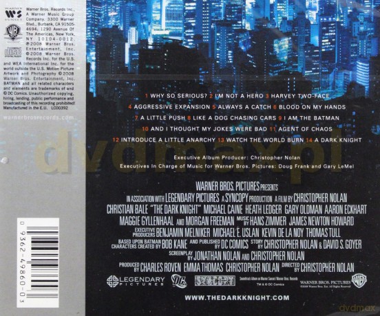 The Dark Knight soundtrack (Mroczny Rycerz) [CD]