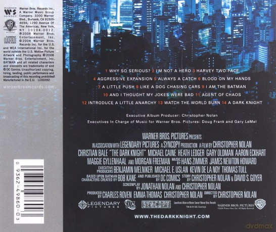 The Dark Knight soundtrack (Mroczny Rycerz) [CD]