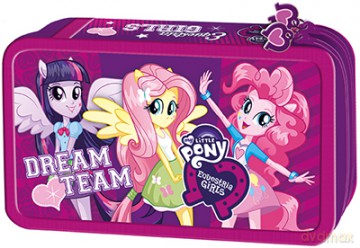 Piórnik podwójny z wyposażeniem Equestria Girls