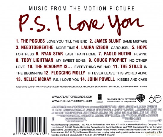 P.S. I Love You soundtrack (P.S. Kocham Cię) [CD]