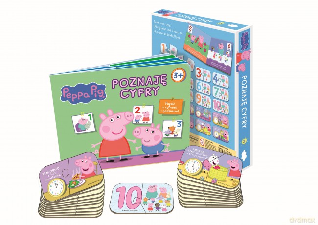Poznaję cyfry. Świnka Peppa (twarda) [KSIĄŻKA]+[PUZZLE]