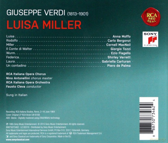 Fausto Cleva: Verdi: Luisa Miller (Remastered) [2CD]