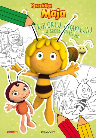 Pszczółka Maja. Koloruj i naklejaj [KSIĄŻKA]