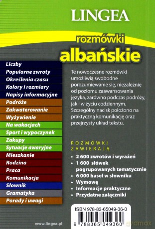 Rozmówki albańskie ze słownikiem i gramatyką [KSIĄŻKA]