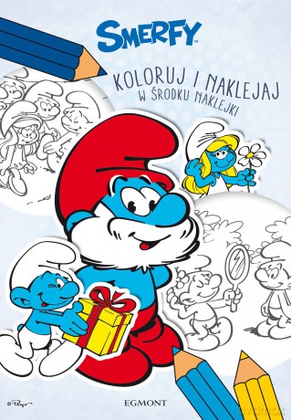 Smerfy. Koloruj i naklejaj [KSIĄŻKA]
