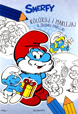 Smerfy. Koloruj i naklejaj [KSIĄŻKA]
