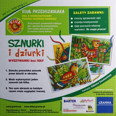 Sznurki i dzurki. Klub przedszkolaka [GRA]