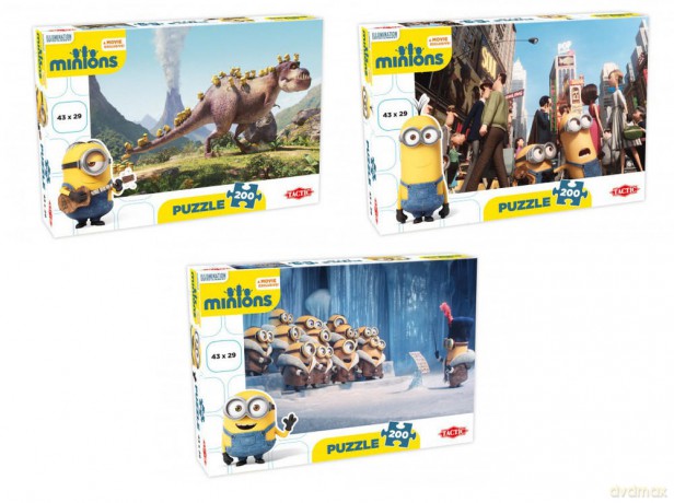 TACTIC 200 el. Minionki (3 rodzaje) [PUZZLE]