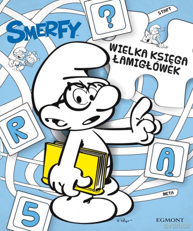 Wielka księga łamigłówek. Smerfy [KSIĄŻKA]