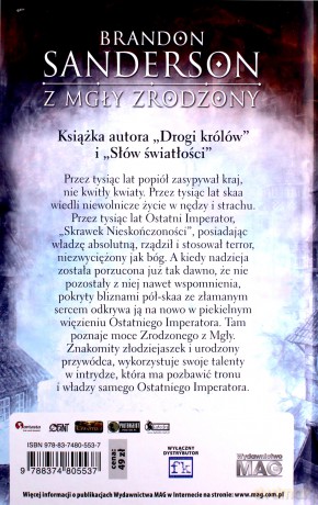 Z mgły zrodzony - Brandon Sanderson (twarda) [KSIĄŻKA]