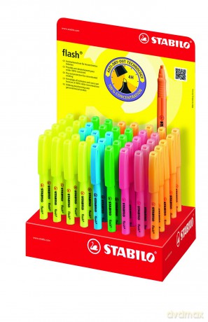 Zakreślacz stabilo flash display żółty