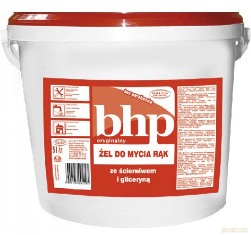 BHP - Żel do mycia rąk ze ścierniwem i gliceryną 5 Litr