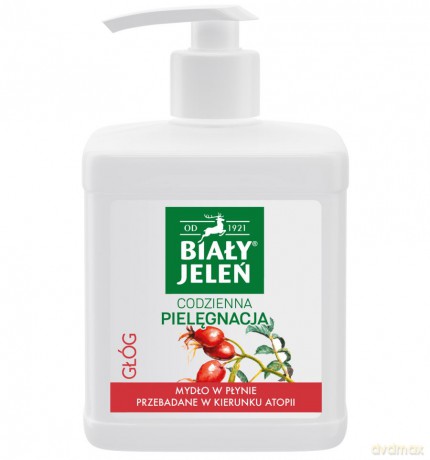 Biały Jeleń hipoalergiczne: mydło w płynie - głóg 500 ml