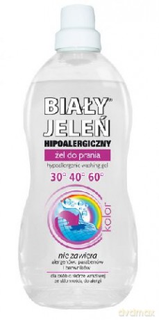 Biały Jeleń Hipoalergiczny: żel do prania - kolor 1.5 Litra
