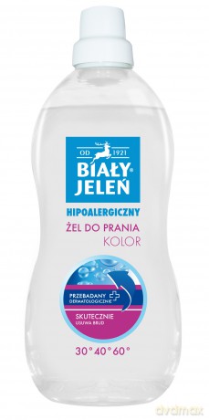 Biały Jeleń Hipoalergiczny: żel do prania - kolor 1.5 Litra
