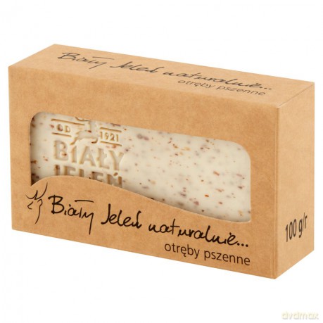 Biały Jeleń: Mydło hipoalergiczne naturalne - Otręby 100 g
