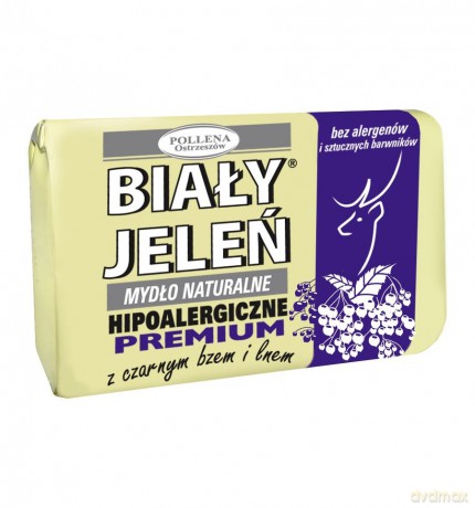 Biały Jeleń: Mydło hipoalergiczne premium z czarnym bzem