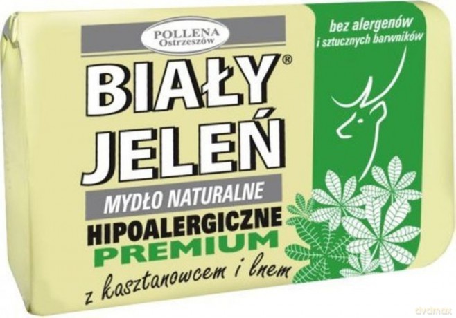 Biały Jeleń: Mydło hipoalergiczne premium z kasztanowcem