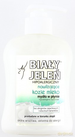 Biały Jeleń: Mydło hipoalergiczne w płynie - Kozie mleko 300 ml