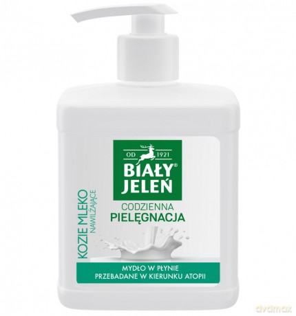 Biały Jeleń: Mydło hipoalergiczne w płynie - Kozie mleko 500 ml