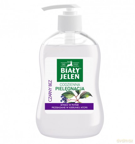 Biały Jeleń: Mydło w płynie hipoalergiczne premium - Czarny bez