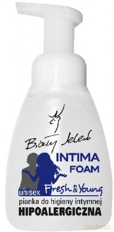 Biały Jeleń: Pianka hipoalergiczna do higieny intymnej - Fresh Young (Unisex)