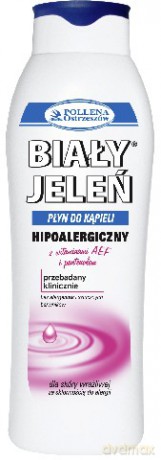 Biały Jeleń: Płyn do kąpieli hipoalergiczny z witaminami AEF i pantenolem
