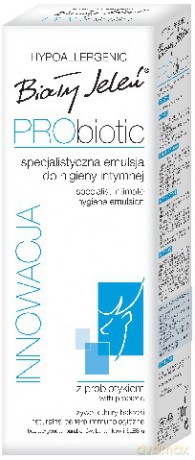 Biały Jeleń Probiotyk: Emulsja do higieny intymnej z probiotykiem 300 ml