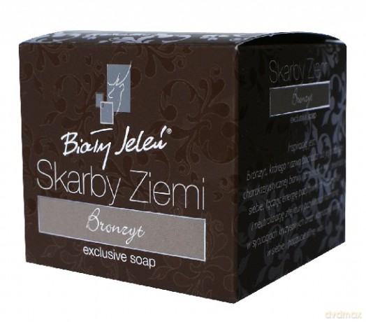 Biały Jeleń Skarby Ziemi: Ekskluzywne mydło w kostce - Bronzyt 130 g
