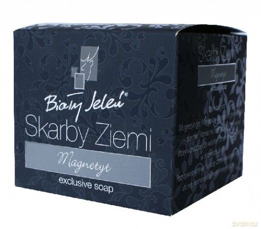 Biały Jeleń Skarby Ziemi: Ekskluzywne mydło w kostce - Magnetyt 130 g