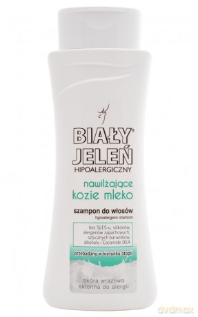 Biały Jeleń: Szampon hipoalergiczny z Kozim Mlekiem 300 ml