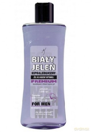 Biały Jeleń: Żel do higieny intymnej hipoalergiczny (Men) - Paczula i dziki ryż 265 ml