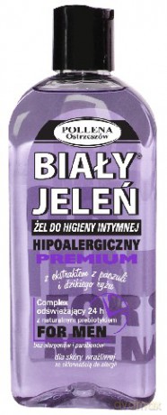Biały Jeleń: Żel do higieny intymnej hipoalergiczny (Men) - Paczula i dziki ryż 300 ml
