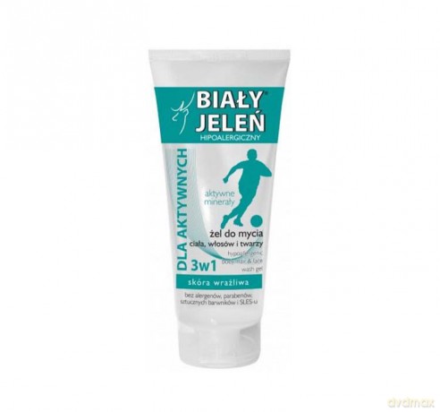 Biały Jeleń: Żel pod prysznic hipoalergiczny (Men) 3w1