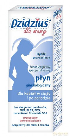 Dzidziuś Dla Mamy Duo: Płyn ginekologiczny 300 ml + Żel pod prysznic 250 ml