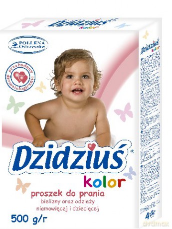 Dzidziuś: Proszek do prania bielizny, odzieży niemowlęcej - Kolor 500 g