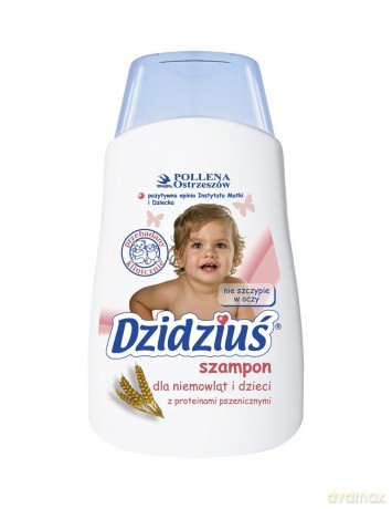 Dzidziuś: Szampon dla niemowląt i dzieci z proteinami pszenicznymi 300 ml