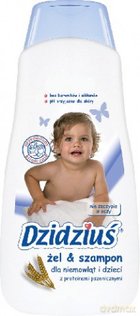 Dzidziuś: Żel Szampon dla niemowląt i dzieci z proteinami pszenicznymi 500 ml