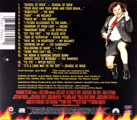 School Of Rock soundtrack (Szkoła Rocka) [CD]