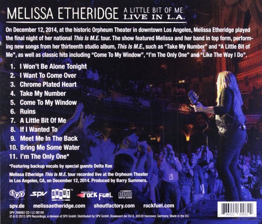 Melissa Etheridge: A Little Bit Of Me [CD]