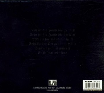 Mz.412: Domine Rex Inferum [CD]