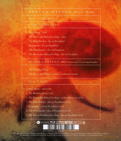 Steven Wilson: Drive Home Br [Blu-Ray]+[CD]