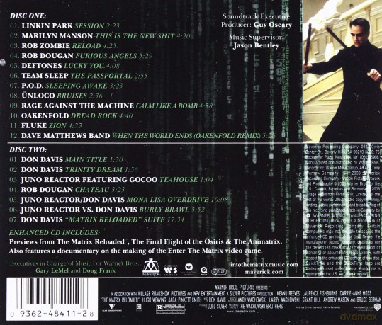 The Matrix Reloaded soundtrack (Matrix Reaktywacja) [2CD]