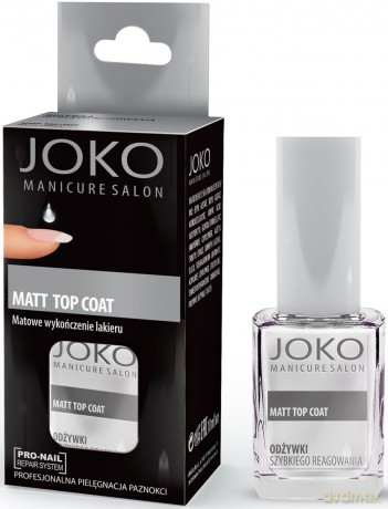 Joko Manicure Salon: Odżywka do paznokci - Matt Top Coat 10 ml