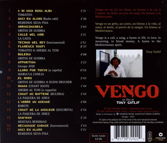 Vengo soundtrack [CD]