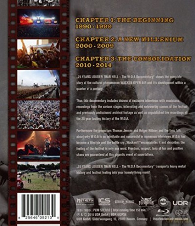 25 Years Louder Than Hell: The W:O:A Documentary [Blu-Ray]