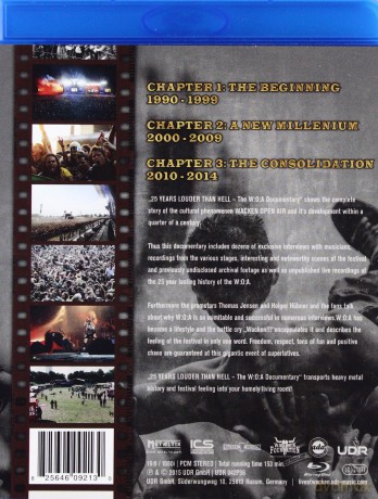 25 Years Louder Than Hell: The W:O:A Documentary [Blu-Ray]